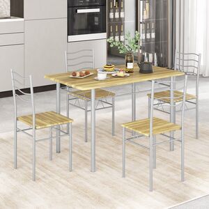 5Pcs Breakfast Table Chair Set