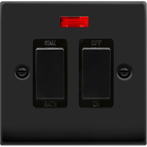 Matt Black 20A DP Sinkbath Switch