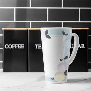 Pastel Colour Flowers Latte Mug