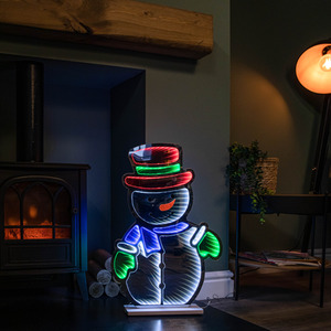 Snowman Christmas Infinity Light with LEDs