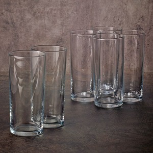 Set of 6 Tall Drinking Glasses