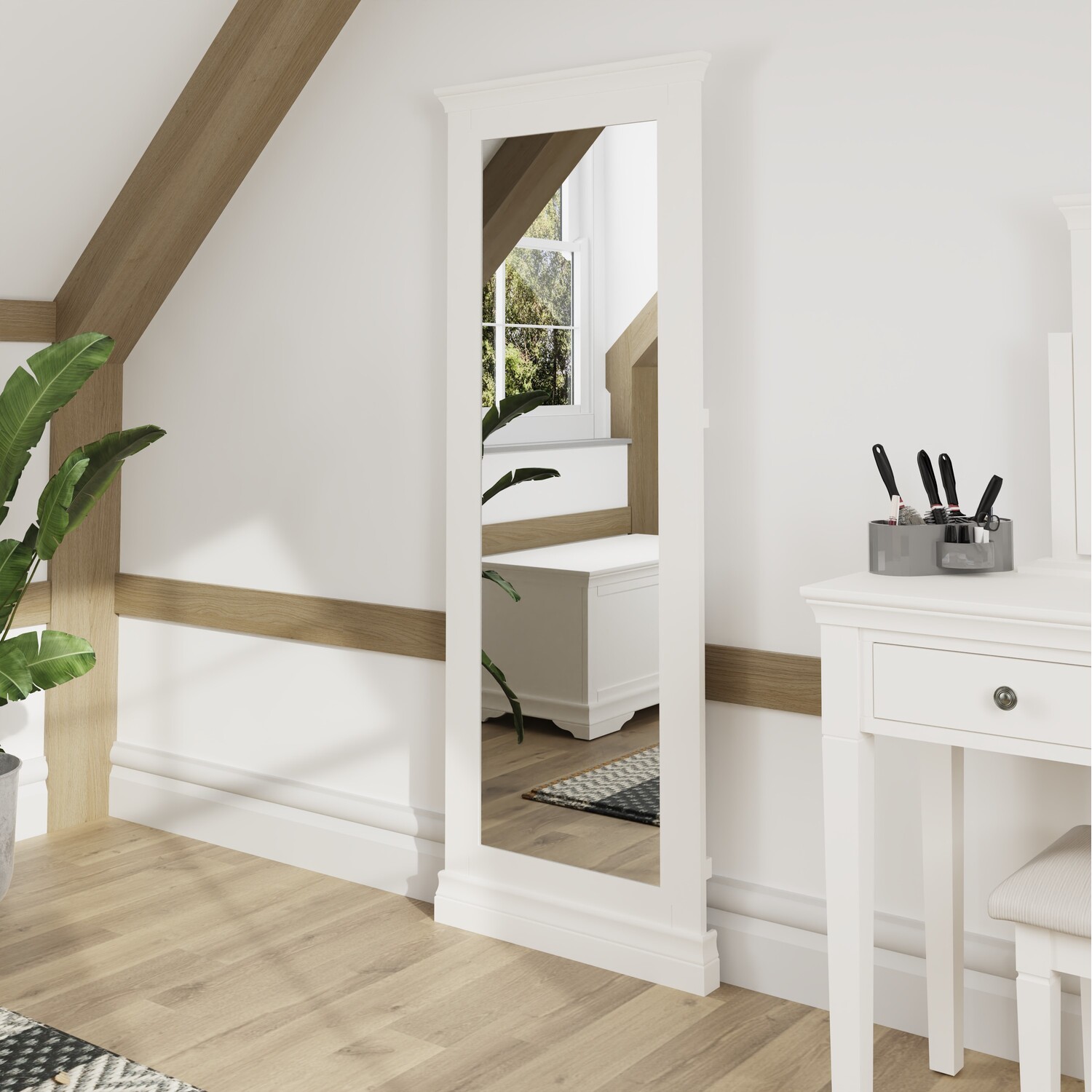 Image of Swanley Adjustable Freestanding Tall Cheval Mirror&hellip;