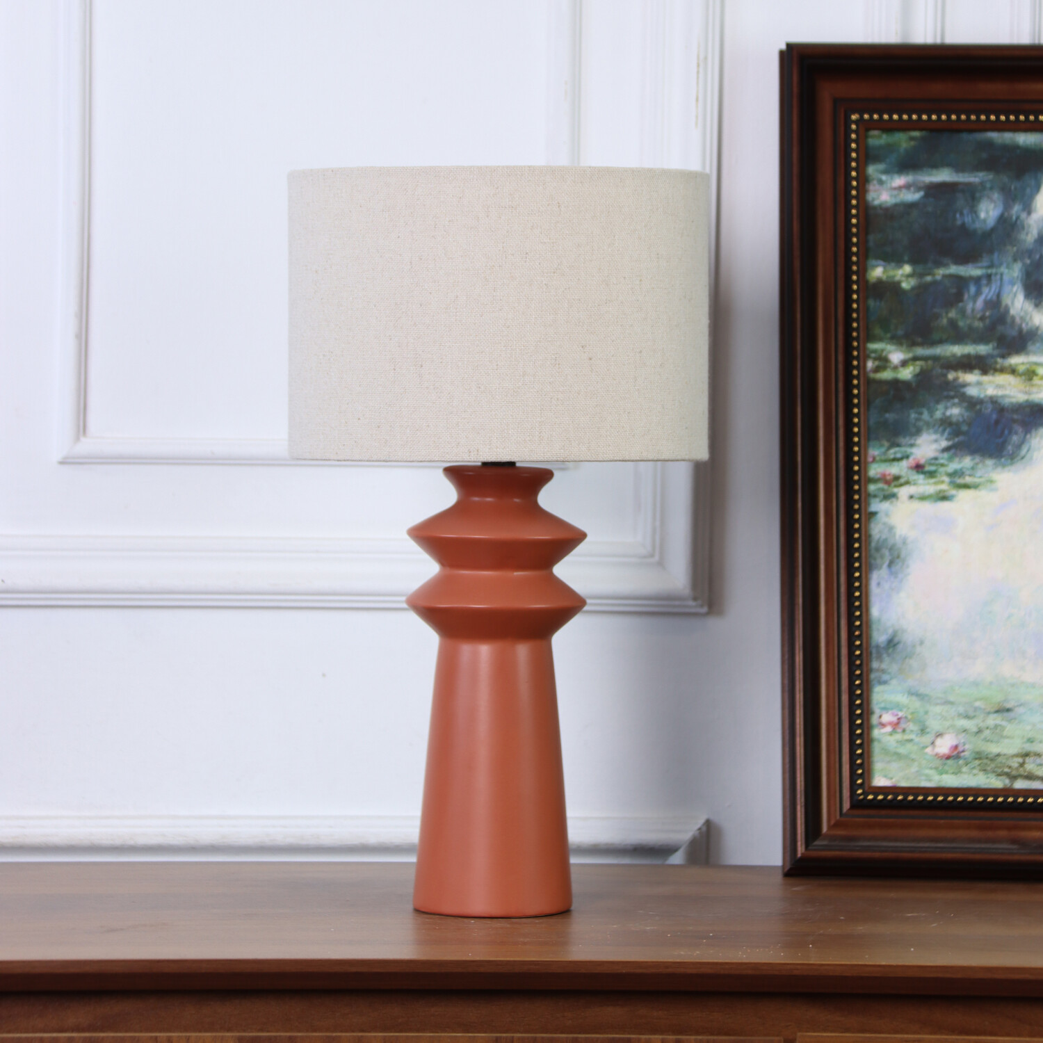 Image of Ember Table Lamp - Brown and&hellip;