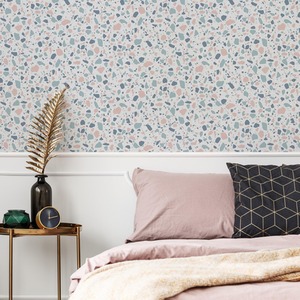 Fresco Mineral Geometric Pebble Wallpaper