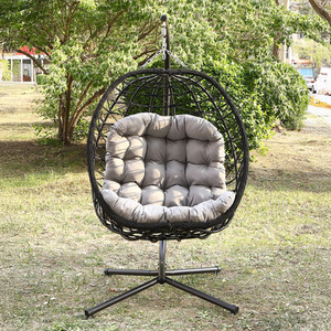 Hebden Garden Hanging Egg Chair - Light Grey