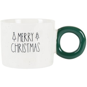 Fa La La or Christmas Circle Handle Mug