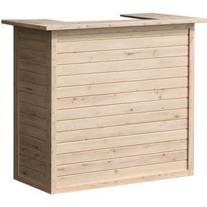 HomeScape Garden Bar Rustic Spruce Frame with Pine Top