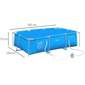 Azure Steel Frame Pool with Filter Pump