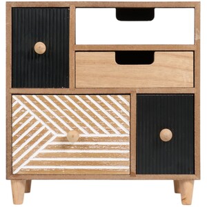 Natural 5 Drawer Set