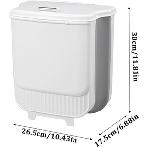 Lifeideas Foldable Kitchen Hanging Trash Bin