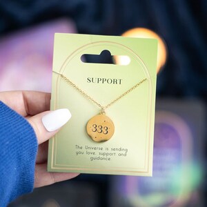 Divine Guidance 333 Angel Number Support Necklace