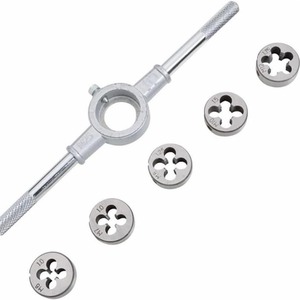 6PC Metric Tap And Die Set With Wrench