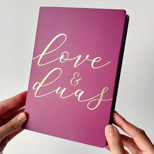 Love and Duas Treat Card Calligraphy