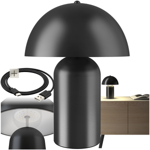 Table Lamp Kade, Retro Design, 3 Brightness Levels, Battery-Powered