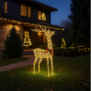 127x82x70cm Head Up Deer Gold 450ww LED 5M Lead