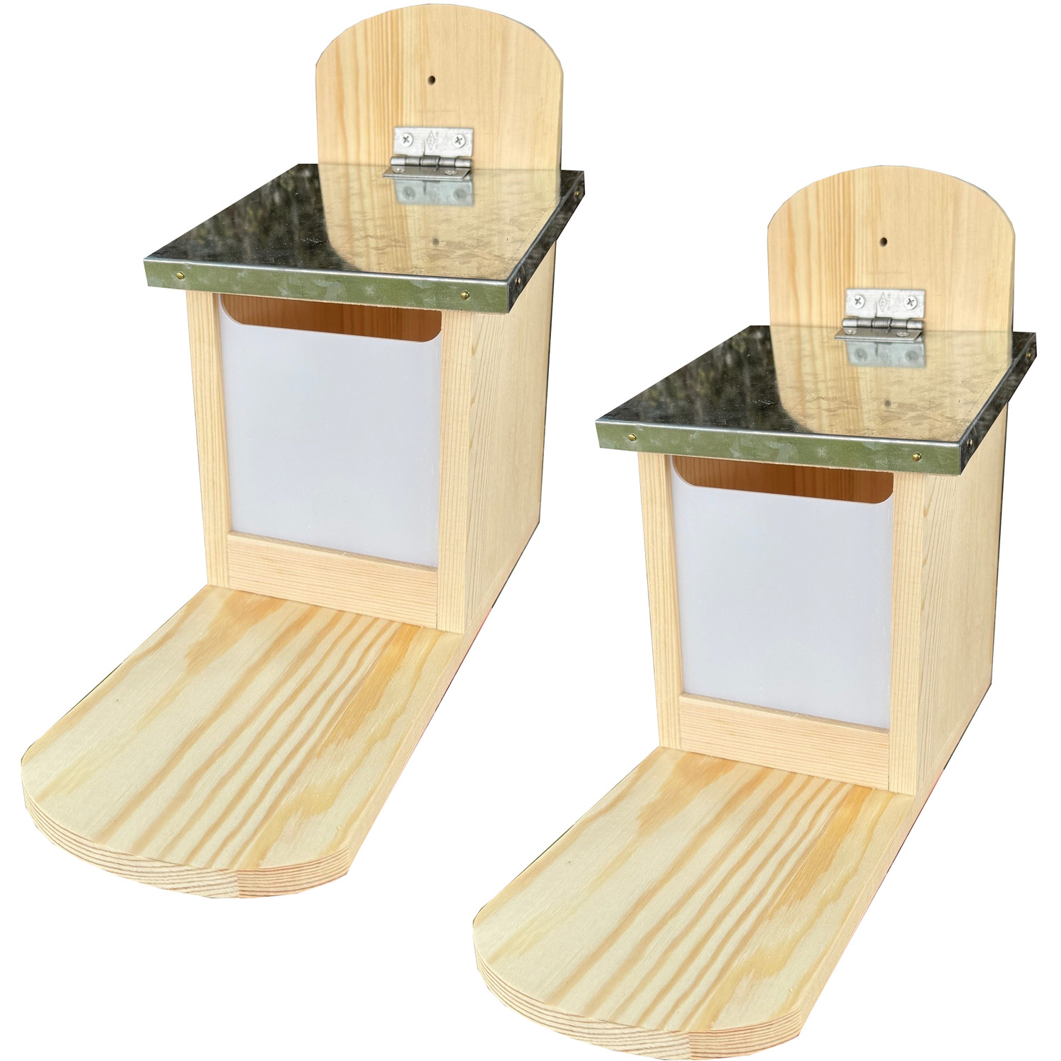Image of Wooden Wall Mounted Squirrel Feeder with&hellip;