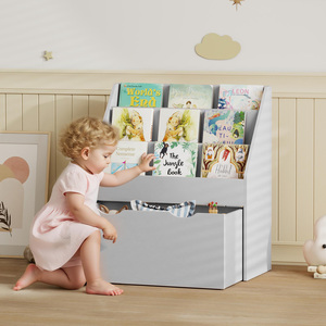 AIYAPLAY Kids Bookcase with 3 Tier Shelves and Drawer