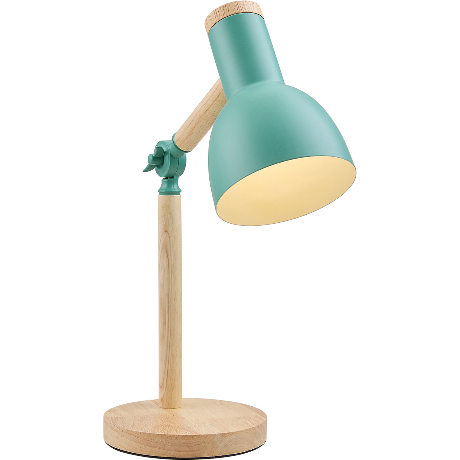 Image of Metal and Wood Table Lamp with&hellip;