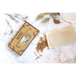 Lavender Natural Cotton and Juco Eye Pillow in Gift Box Sleepy Panda M