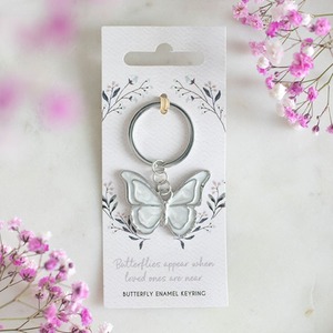 Butterflies Appear When Loved Ones Are Near Keyring