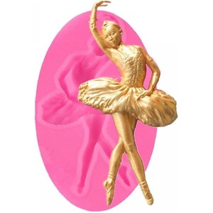 2 PC Dancer Ballerina Silicone Baking Chocolate Candy Mould