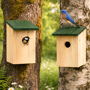 Wooden Garden Bird Nesting Box