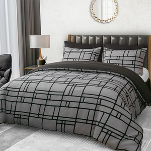 Bricks Microfibre Duvet Cover Set with Matching Pillowcase