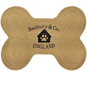 Jute Rope Bone-Shaped Feeding Mat