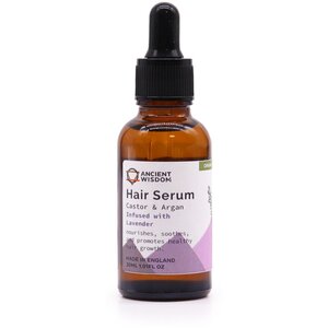 Organic Lavender Hair Serum for Nourished Shiny Hair