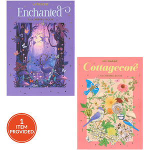 Enchanted or Cottagecore Colouring Book