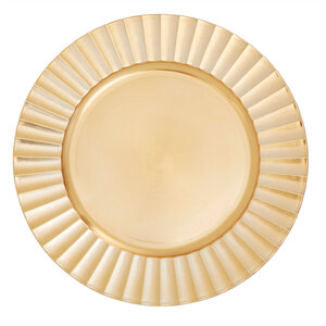 Dia Gold Finish Wave Charger Plate