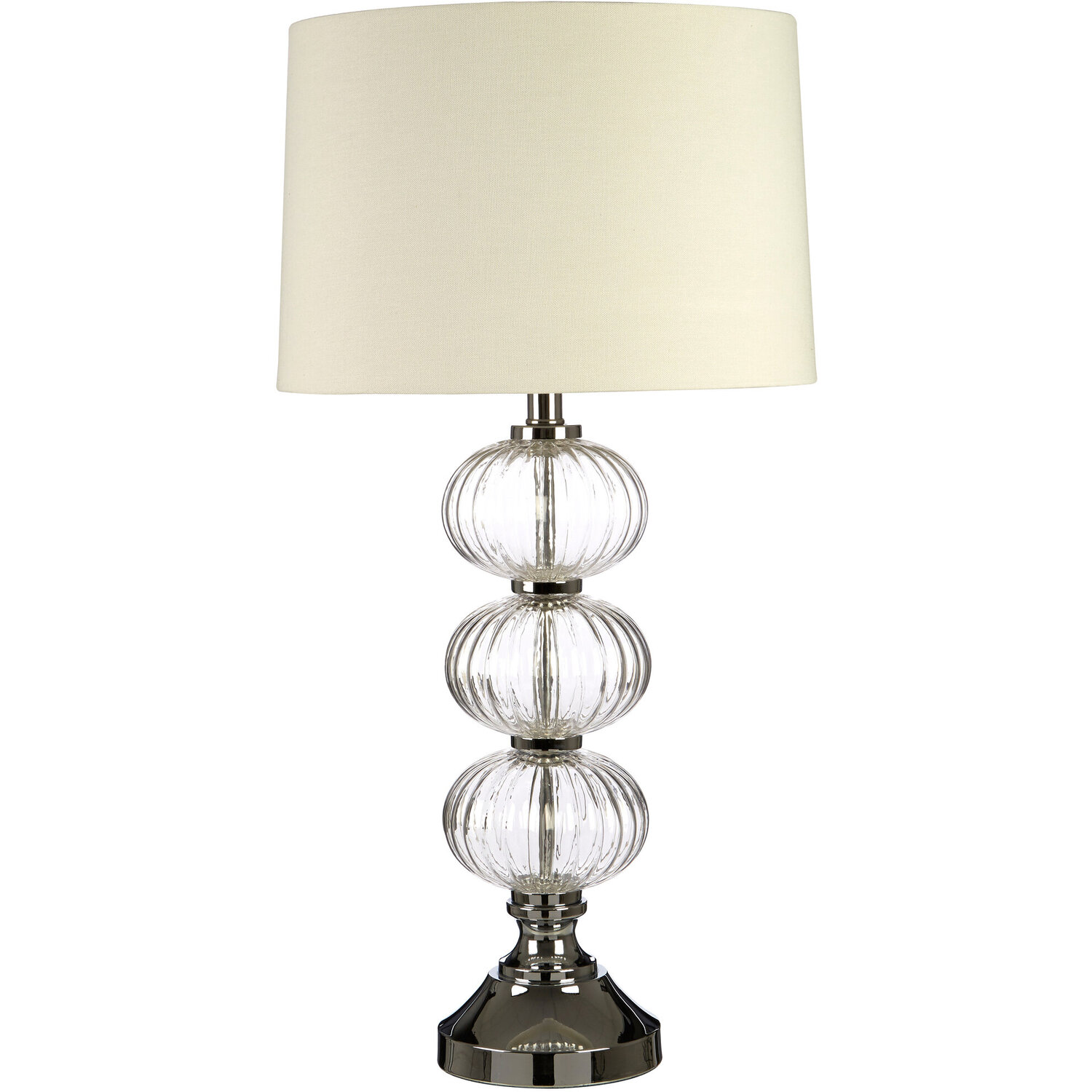 Image of Argi Glass Table Lamp with Cream&hellip;