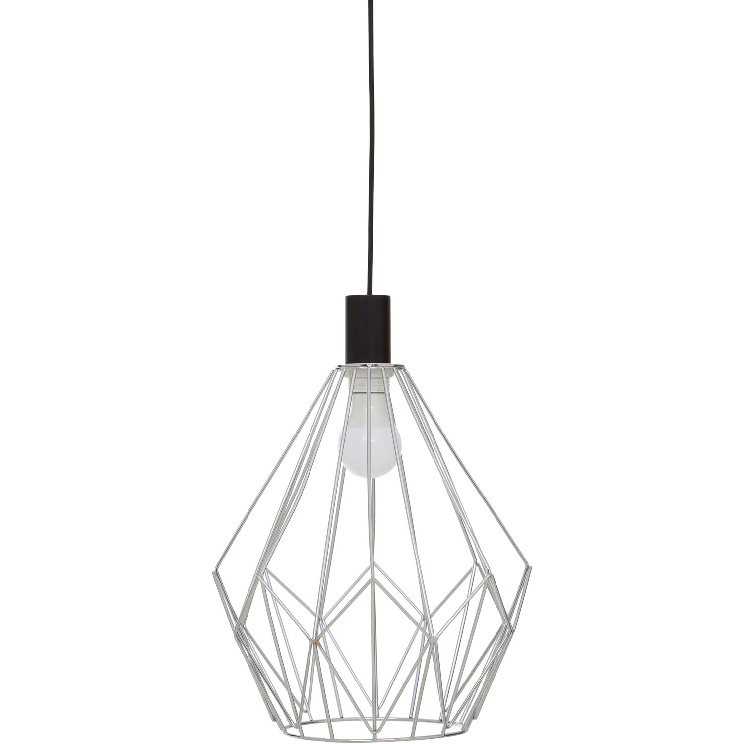 Wyra Chrome Gold Frame Pendant light - Silver
