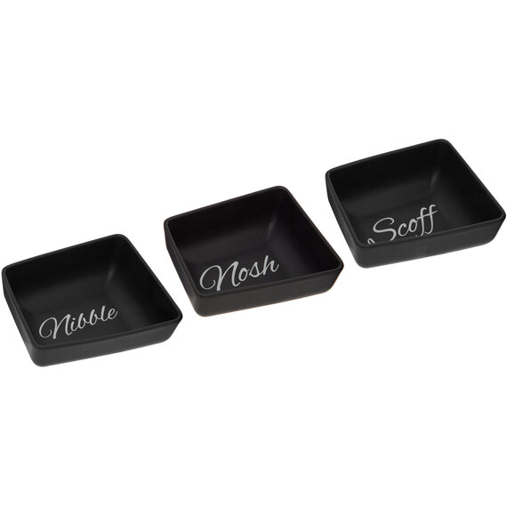 Set Of Three Mange Snack Dishes