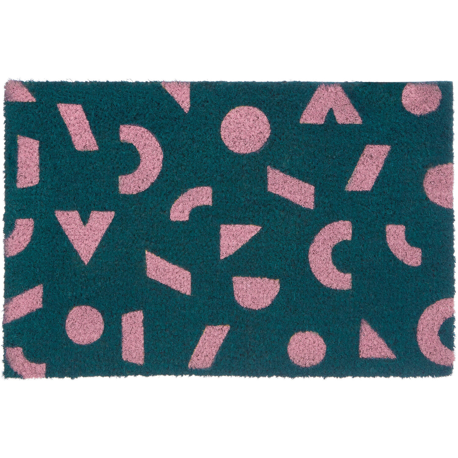 Shapes Green Coir Doormat - Green