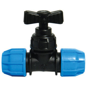 FloPlast Plastic Stopcock 20mm Plastic - Compression Fitting - 495142