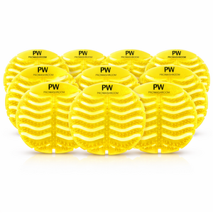 Urinal Mats Pack of 10 Fresh Lemon Fragrance – Anti-Splash Urinal Screens with 30 Day Odour Control