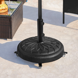 Yaheetech 20kg Heavy-Duty Rolling Umbrella Base
