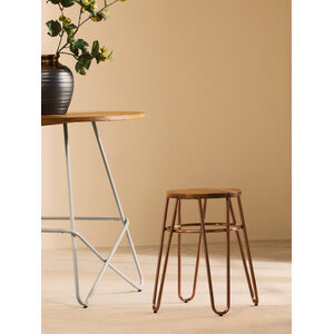 District Rose Gold Hairpin Stool