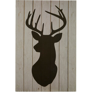 Madera Stag Silhouette Wall Plaque