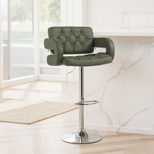 Height Adjustable Barstool with U shape Armrest
