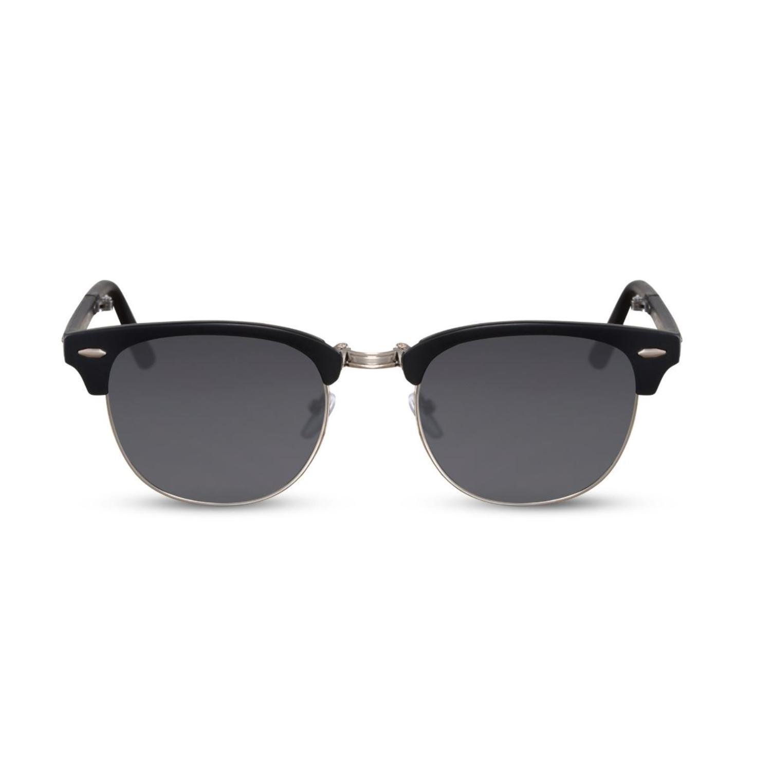 Sunglass Station Coastal Clubmaster Unisex Sunglasses - Matte Black