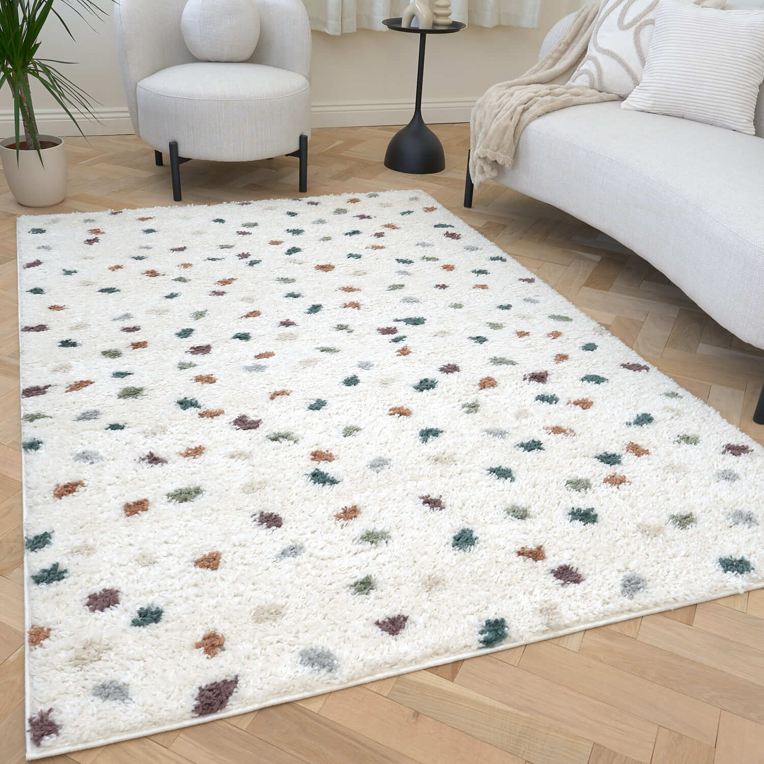 The Rugs Moodi Shaggy Multicolour Jubile Rug - 80X150 Cm - Image 3