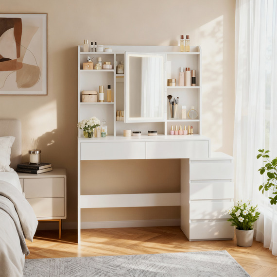 Dressing Table with LED Lights