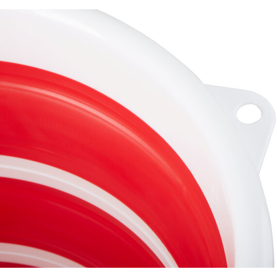 Averill Red White Collapsible Bucket