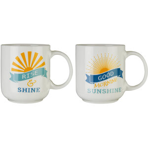 Set Of Two Sunshine Mugs