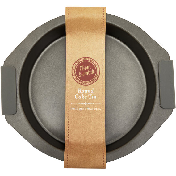 From Scratch Grey Round Cake Tin