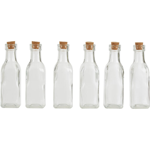 Tromso 6 Pieces Small Glass Bottles