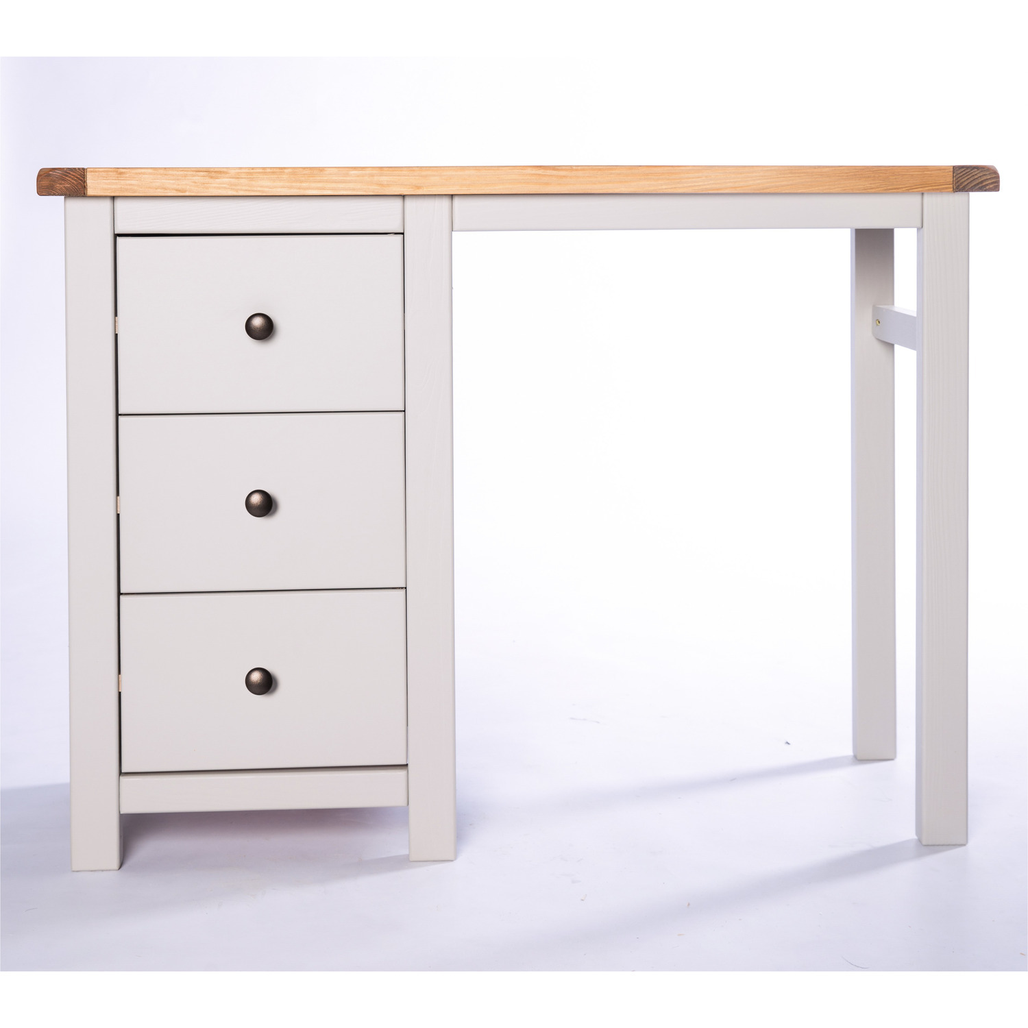 Cabinet Bits Argenta 3 Drawer Dressing Table - Grey