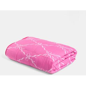 OHS Bow Print Supersoft Weighted Blanket